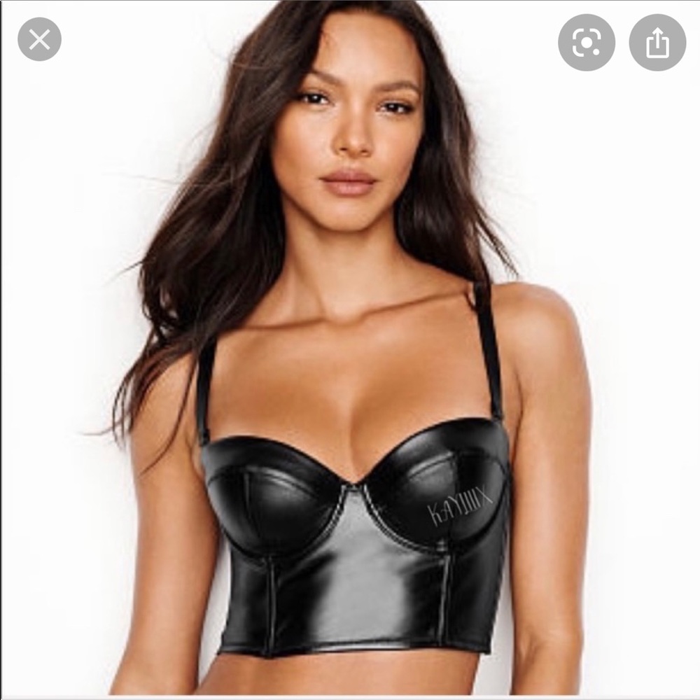 Victoria's Secret Black Longline Bustier Bra